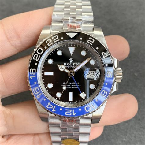 super clone rolex gmt master 2 batman|gmt master 2 black bezel.